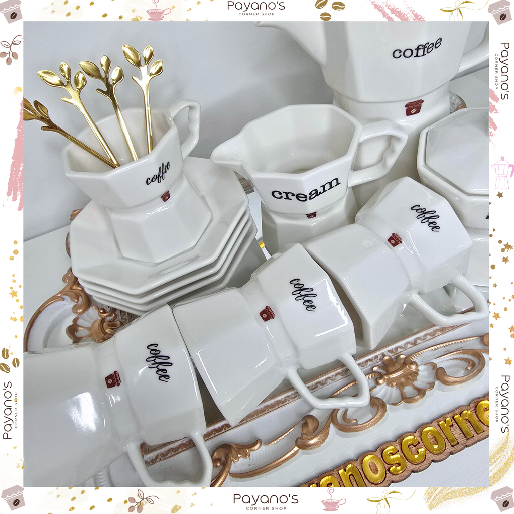 Aesthetic Coffee Set for 4