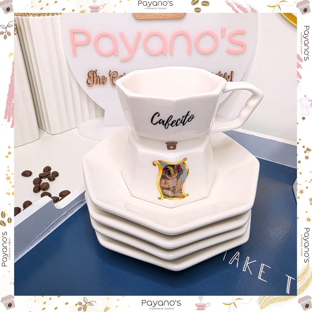 Moka pot ceramic coffee set Dominicano/a hasta la taza🇩🇴