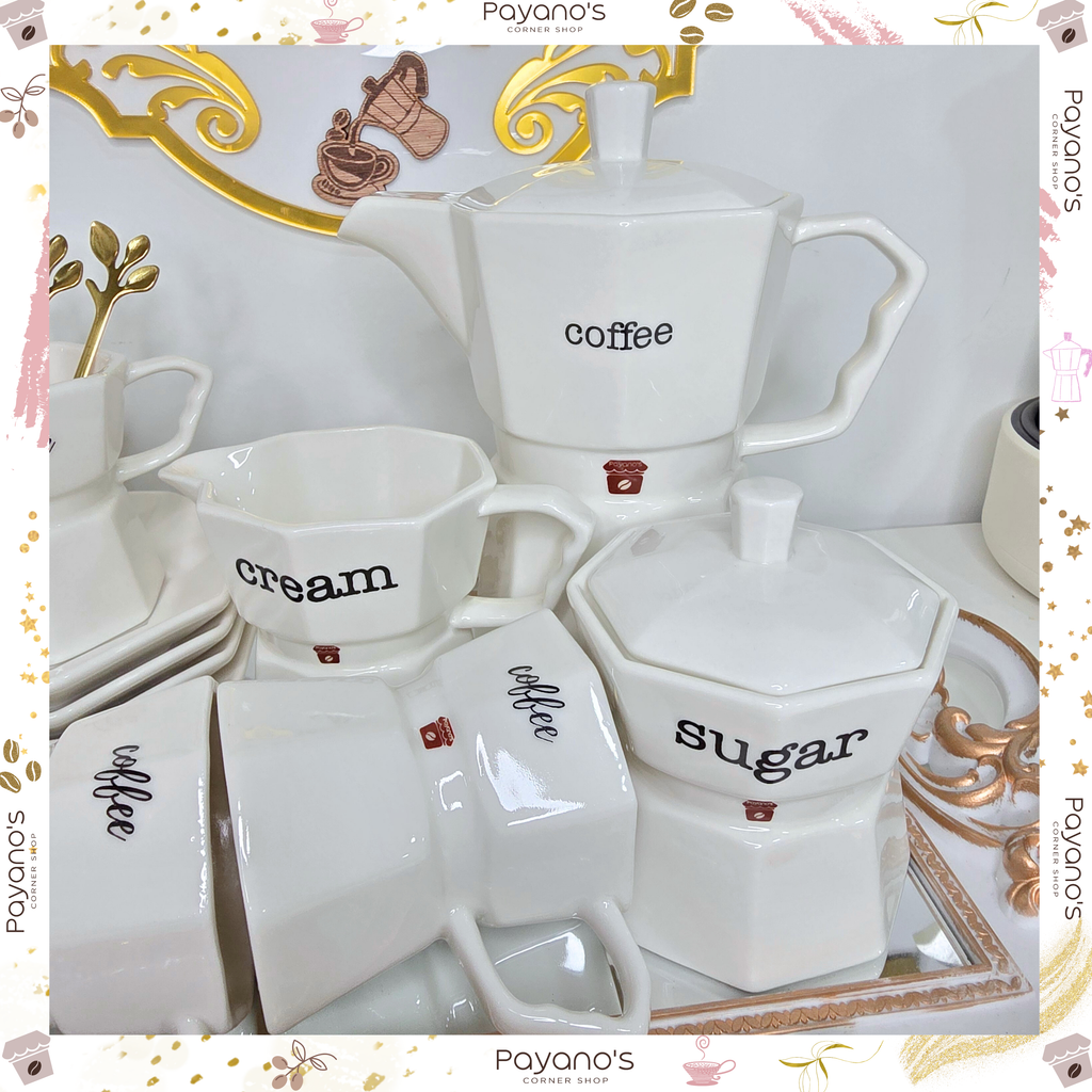 Aesthetic Coffee Set for 4