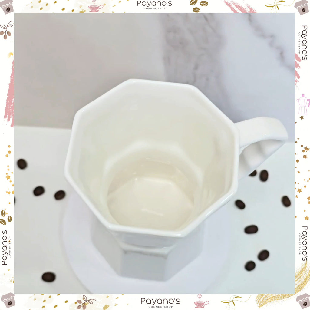 Mokapot Shape white mug