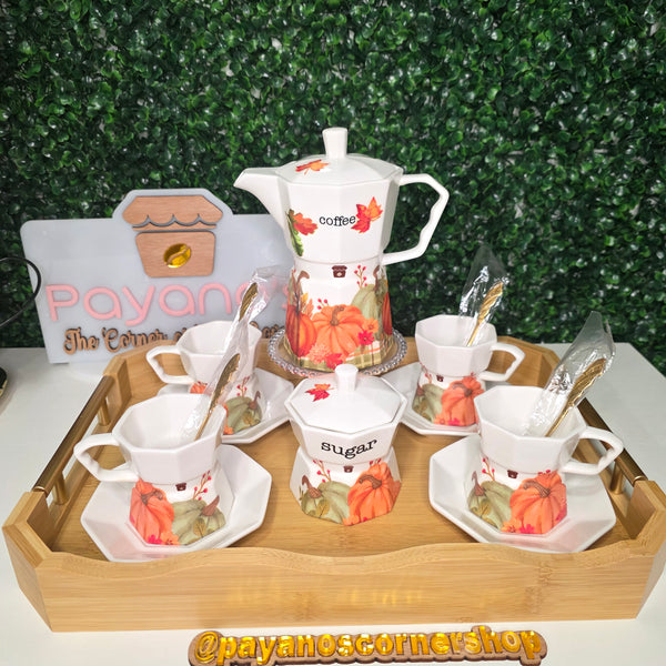 Fall 004 | Handmade Autumn Coffee Set – Limited Edition