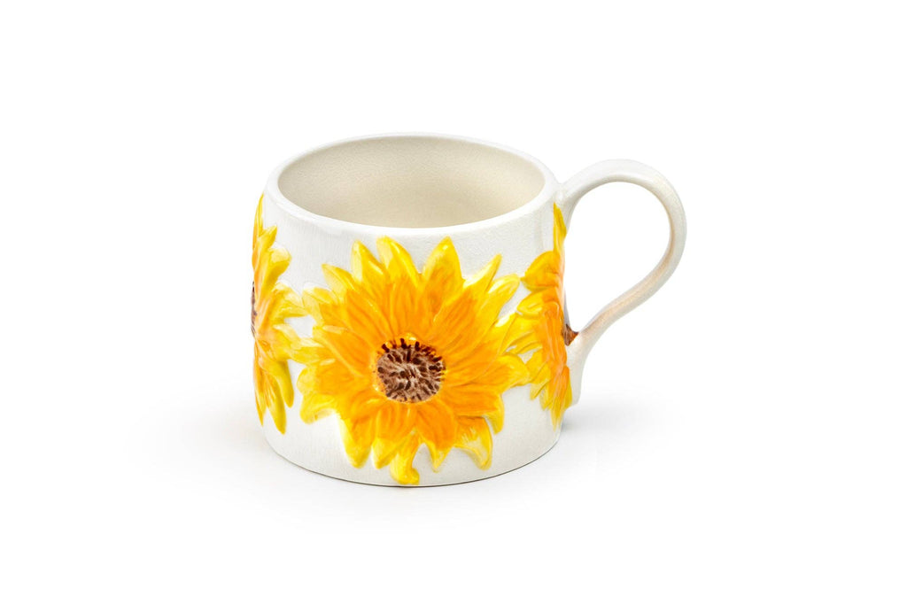 Sunflower 16oz Embossed Reactive Glazed Coffee Mug