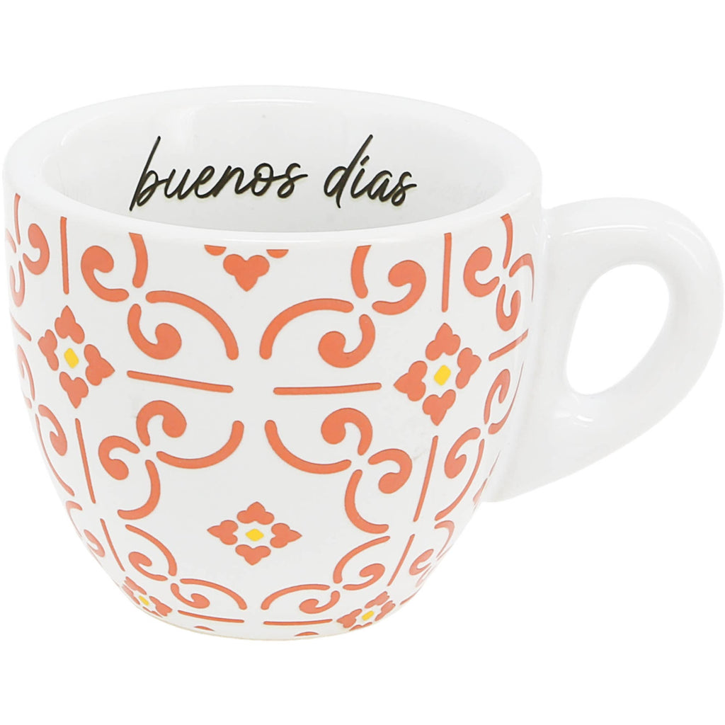 Buenos Dias - 2.5 oz Espresso Cup and Saucer