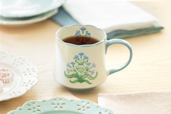 Blue Folk Bloom 14oz Mug
