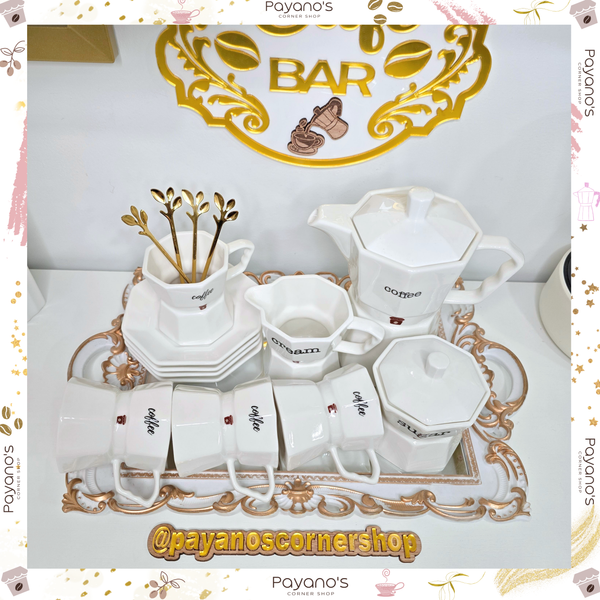 Aesthetic Coffee Set for 4